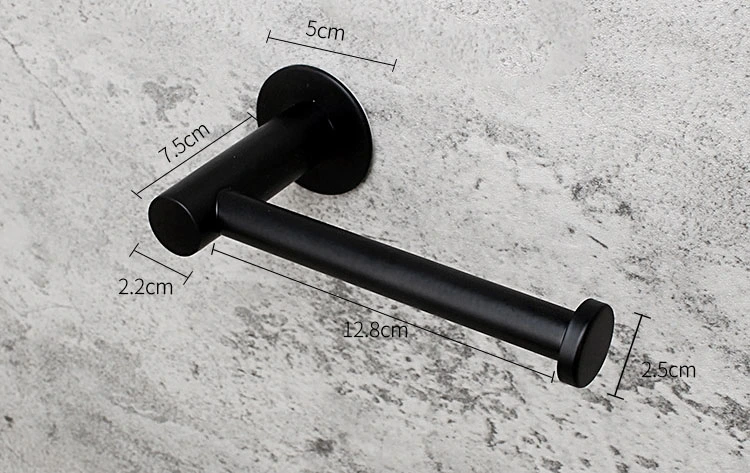 Bathroom Modern Aluminum Single Towel Bar Rack Toilet Towel Rail Holder