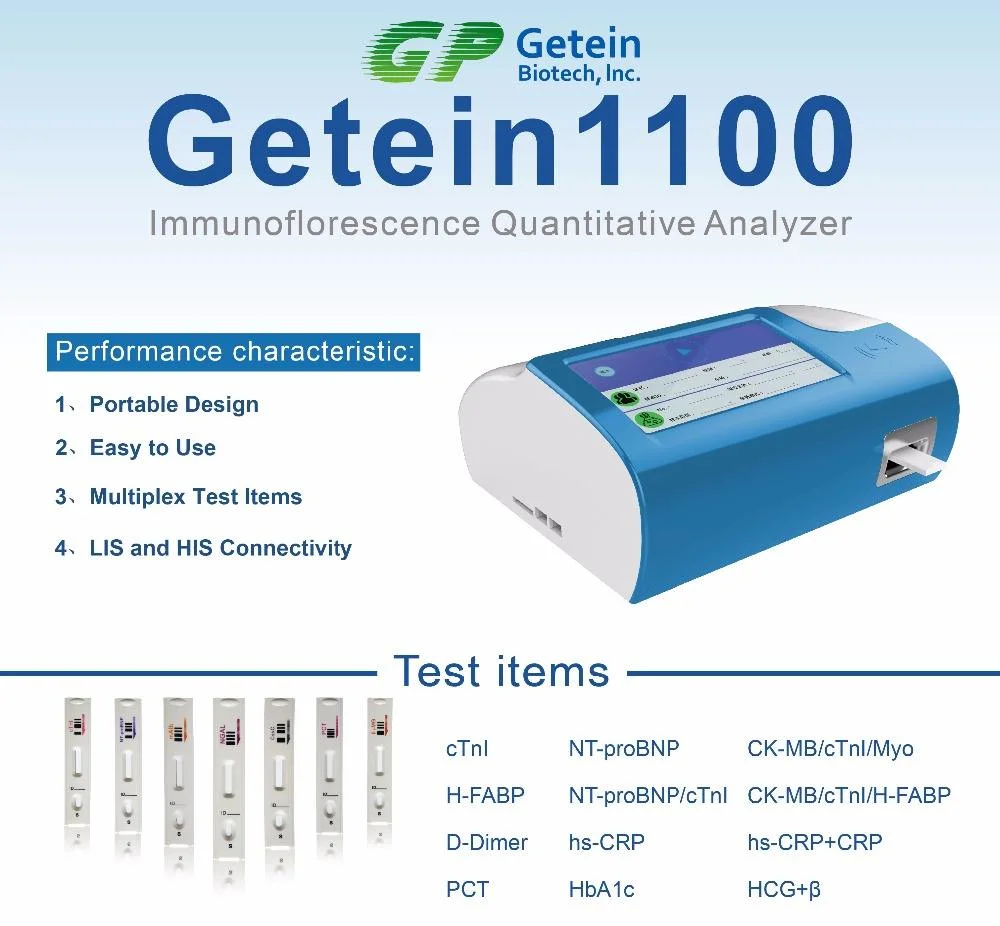 Test rapide POCT dosage immunologique quantitatif HbA1c analyseur de matériel de test de grossesse