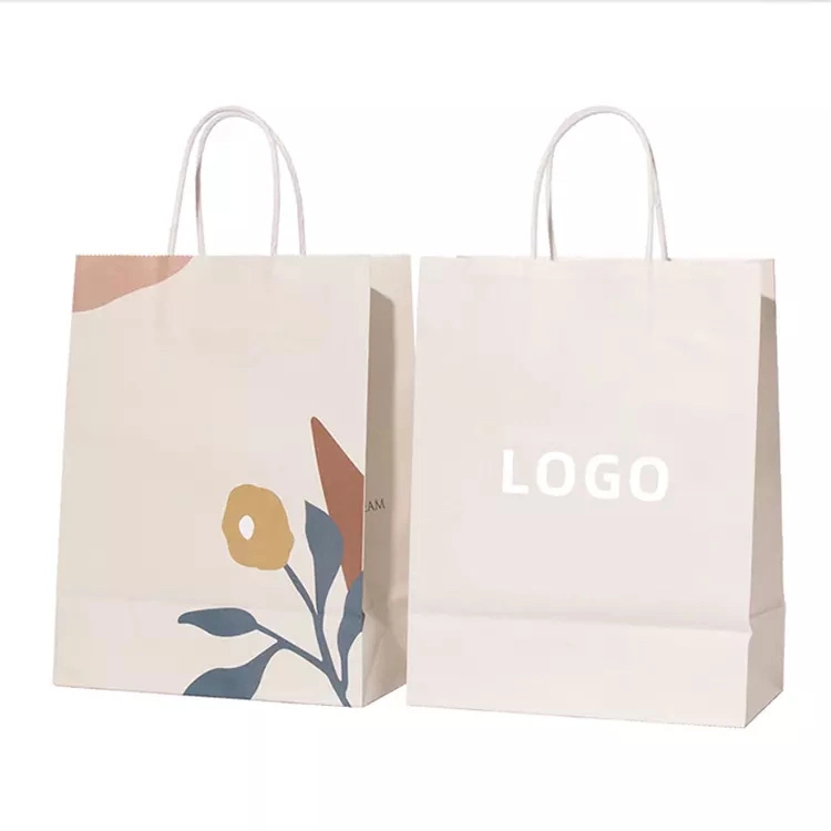 Custom Logo Luxury Paperbag Boutique Retail Clothing Packaging Shopping Bag Gift Bag Bolsa De Papel Paper Bag with Logo