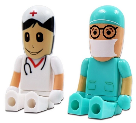 Le plastique Médecin Infirmière lecteur Flash USB Pen Drive Robot Memory Stick™ USB 2.0 3.0