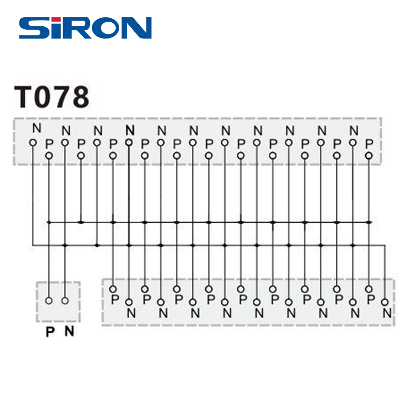 Siron Terminal Comum Bloquear 15UM DC24V baixo Eléctrico de pressão do bloco de terminais