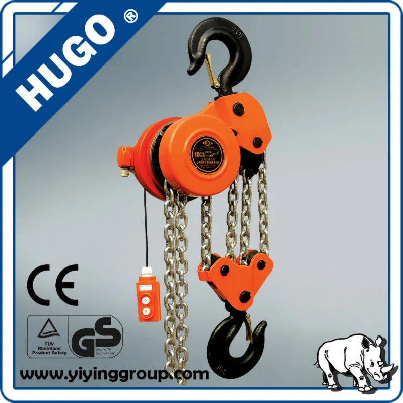 Widely Used Electric Chain Hoist Ce Approved 380V 3pH 1 Ton Monorail Trolley Type