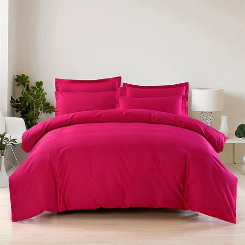 4PCS 100% Cotton Home Textiles Bedding Set Flat Fitted Sheet Bedsheet with 2 Pillow Case for Hotel