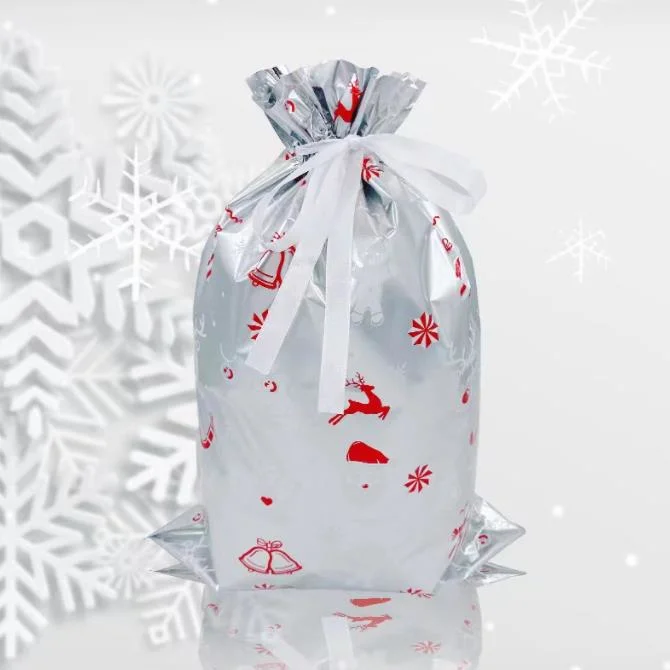 2022 New Cross Border Christmas Gift Candy Bag Santa Drawstring حقيبة لهدية عيد الميلاد حقيبة