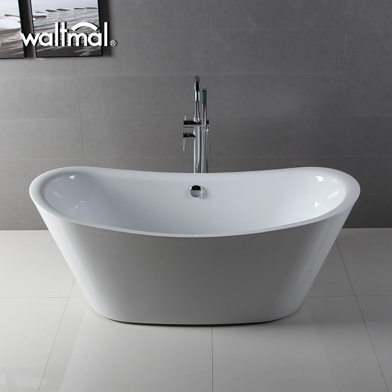 Modern Luxury Double Deep Acrylic Deep Freestanding Bathtub