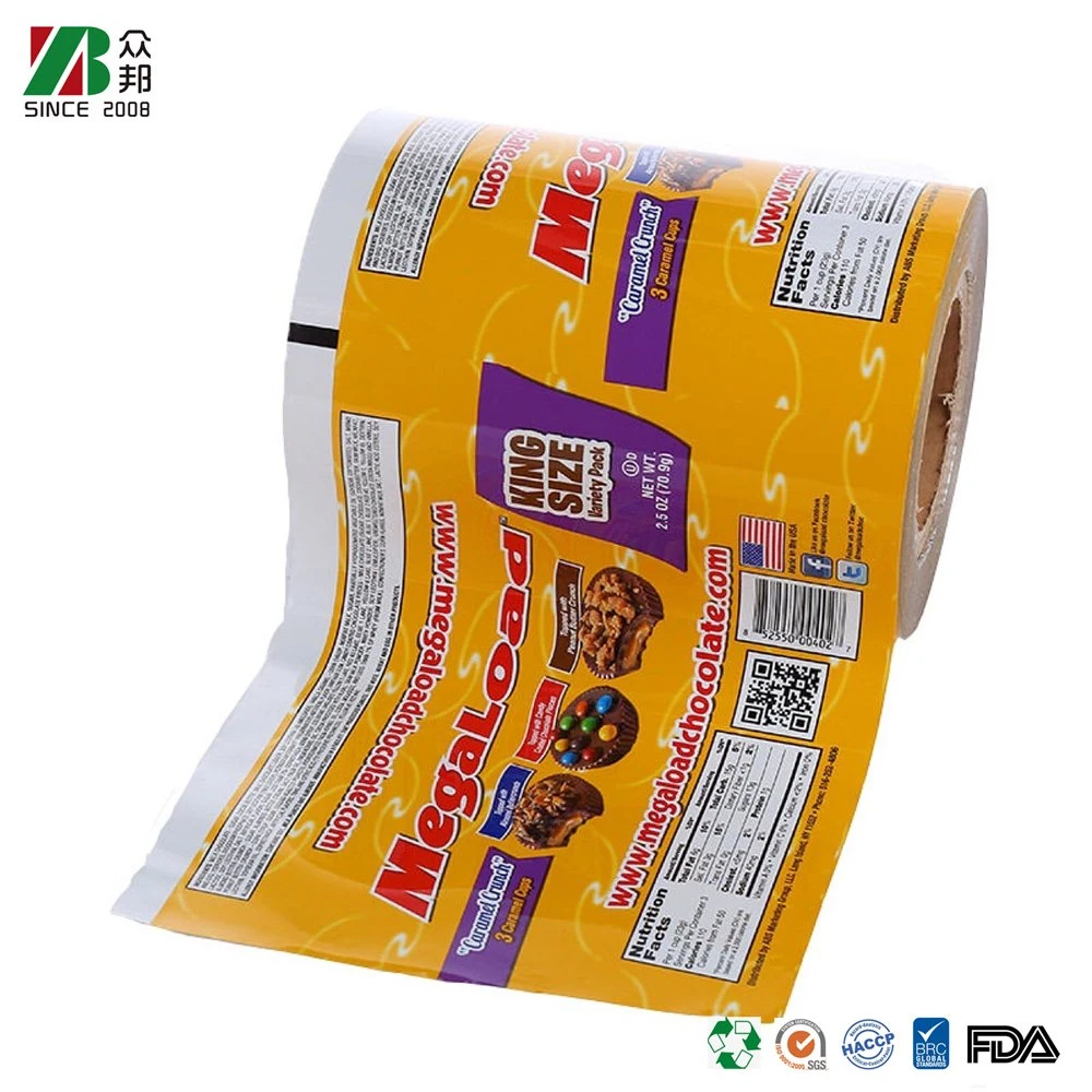 OEM Printing Automatic Packaging Coffee Powder Tea Leaf Bee Plastic Roll Film