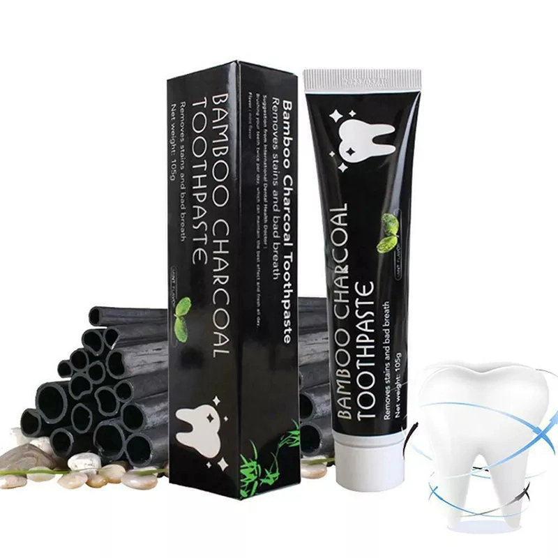 Wholesale/Supplier Fluoride-Free Peppermint Mint Flavor Natural Coconut Oil Whitening Activated Charcoal Toothpaste