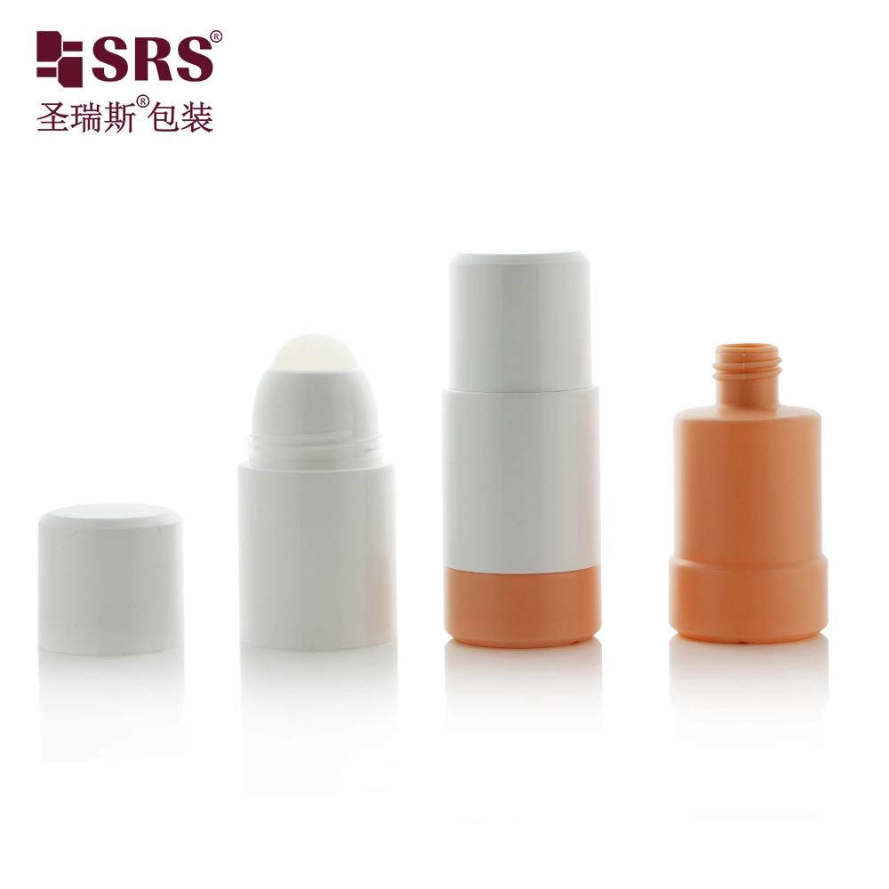 New Empty 75ml Replaceable PP PRC Plastic Roll On Bottle Cosmetic Packaging