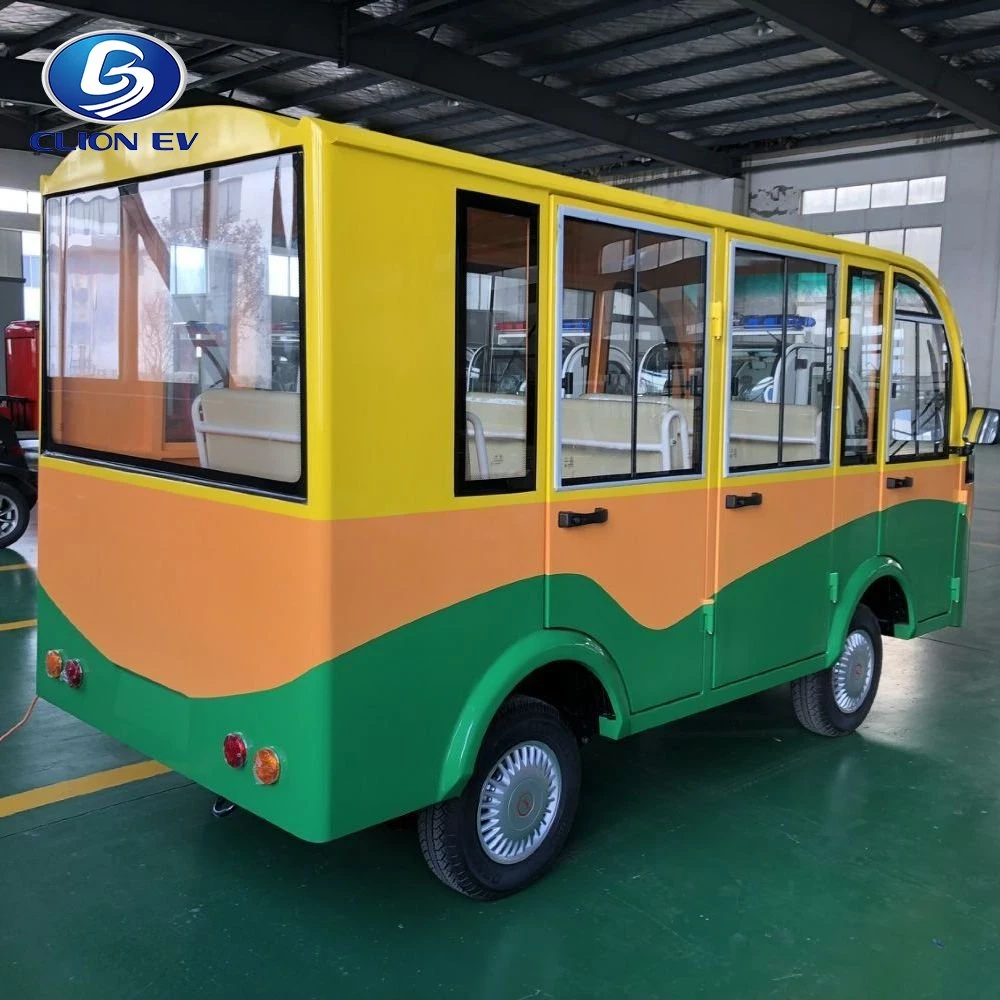 Cool Wind Summer Tourist Vehicle Electric Sightseeing Minibus for Resort/Scenic Spot