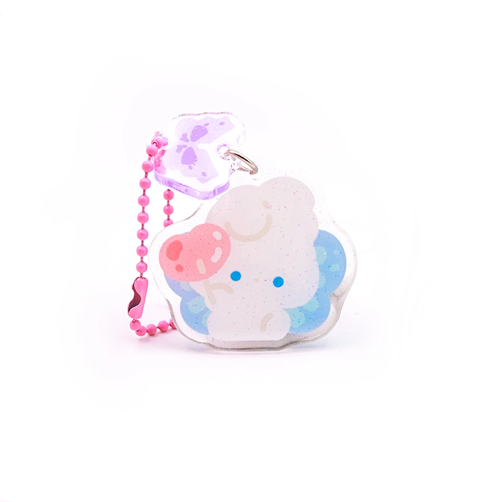 Custom Cute Charms Printing Acrylic Keychain Supplier Acrylic Ring Acrylic Keychain