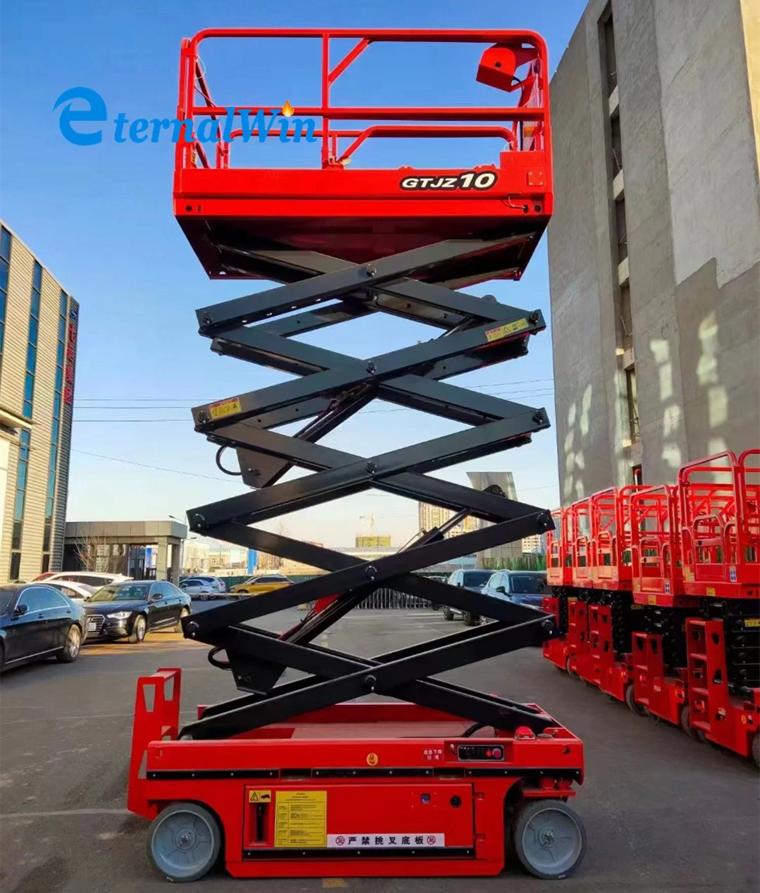 AC/DC Power Portable Scissor Type Full Auto Vertical Electric Man Lift / Self Propelled Towable Boom Manlift Price