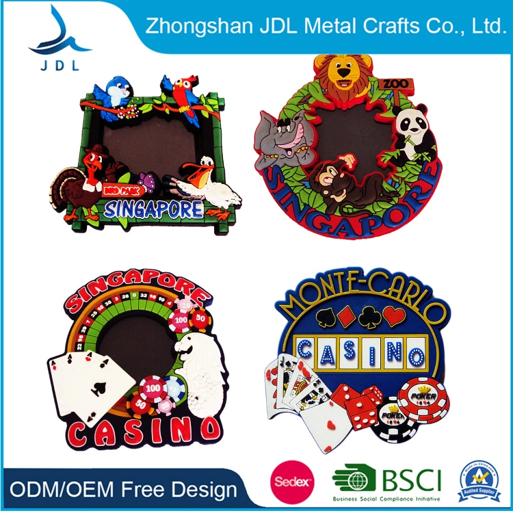 Customized Logo Cartoon Type PVC Fridge Magnet Magnetic Sticker
