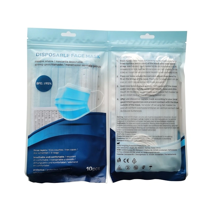 Wholesale/Supplier Disposable Nonwoven Protective Customized Packing Non Woven 3 Ply Iir CE Certified Surgical Disposable Medical Face Mask ASTM Level 2 Masks