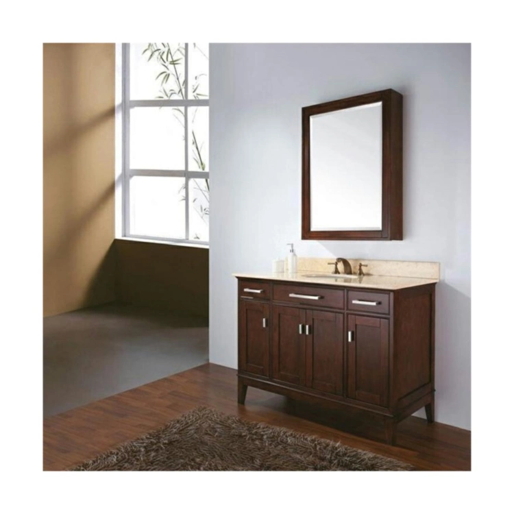 Orient Cheap Price Wooden Bathroom Mirror Cabinet