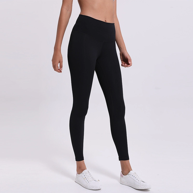 Logotipo personalizado Buttery-Soft Naked-Feel Athletic Leggings Fitness Mujer Gimnasio prueba sentadilla elástica mallas de Deporte Pantalones de yoga