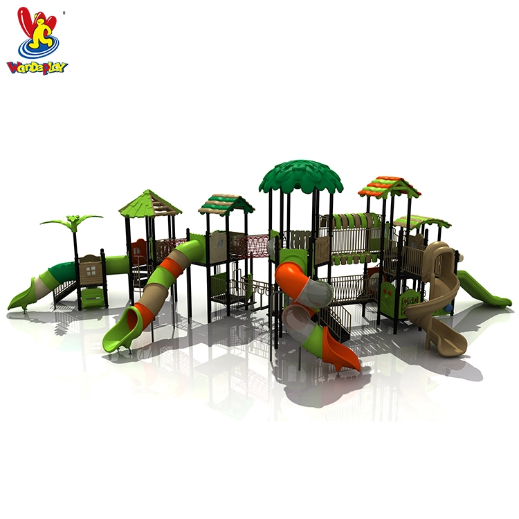 GS TUV City Park kombinierte Slide Kinder Spiele Kunststoff Spielzeug Indoor-Spielplatz Spielplatz Kinder Outdoor Wasserpark Spielgeräte