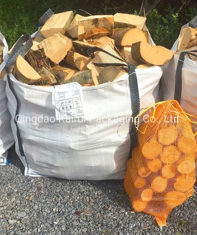 Strong and Cheap Plastic Mesh Bags for Firewood with UV