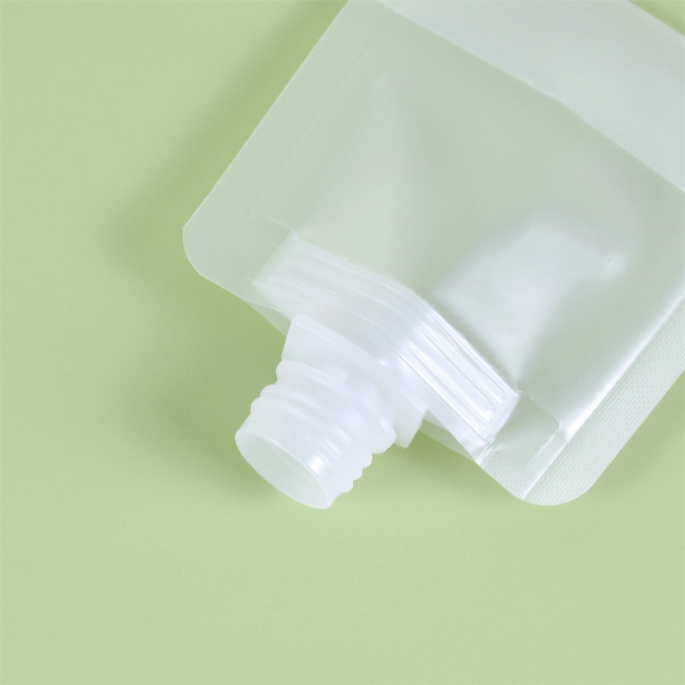 Custom Full Print Refill Flip Cap funda de boquilla Crema líquida Loción Cosmética plástico de viaje Bolsa de embalaje