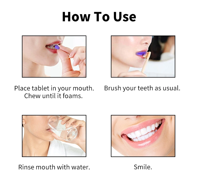 Novo Solid V34 Comprimidos efervescentes bochechos com cuidados orais bochechos com mastigação orgânicos dentária de Dentes comprimidos