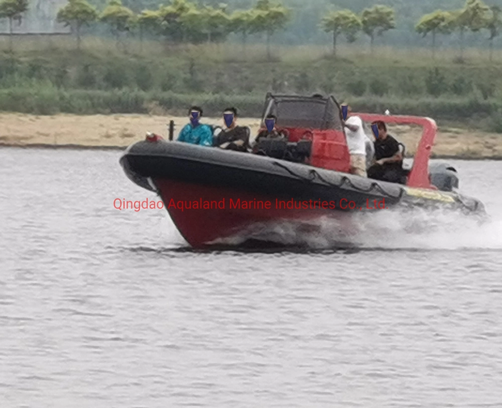 Aqualand 30feet 9m Rib Patrol Boat/Fiberglass Rigid Inflatable Boat/Military (aql500) Rescue/Patrol/Diving Boat (RIB900B)