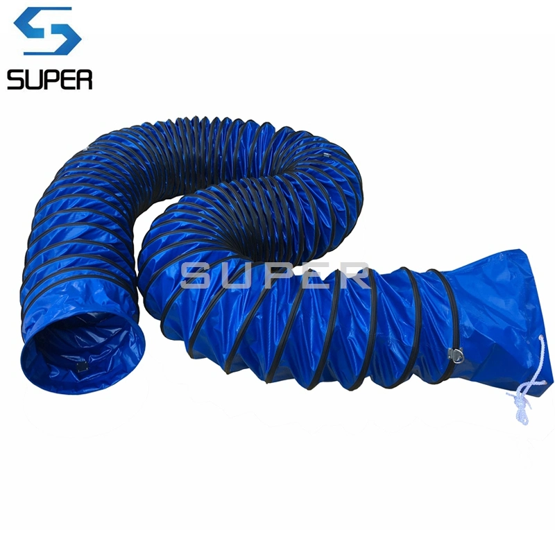 Fire Resistant Wire Supported PVC Flexible Air Duct 300mm