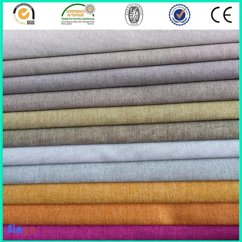 100% Polyester New Design Upholstery Fabric Linen Look Sofa Fabric Textile