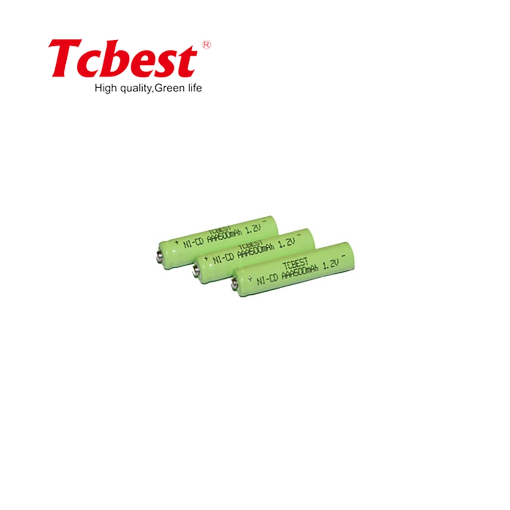 Tcbest Customized Wiederaufladbare 7,2V 400mAh Ni-CD/NiCd AAA-Batterie für Notlicht OEM akzeptiert