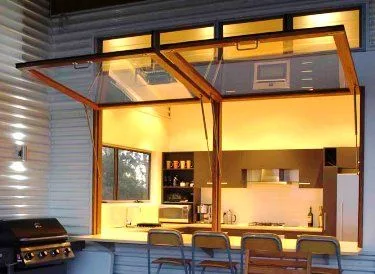 New Design Aluminum Window Folding up Window Lifting Awning Window