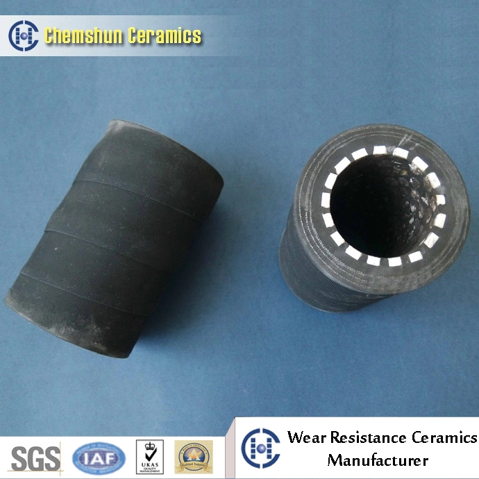 Wear Resistant Ceramic Lined Rubber Hose with Flange