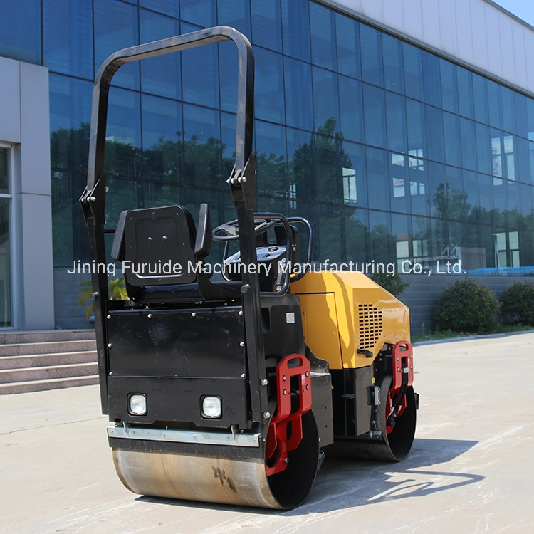 Construction Equipment 1.5 Ton Double Drum Compactor Road Roller