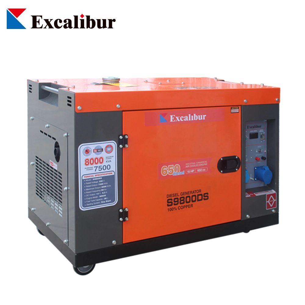 New Type Super Silent Air Cooled Diesel Generator 7kw 8kw 10kVA