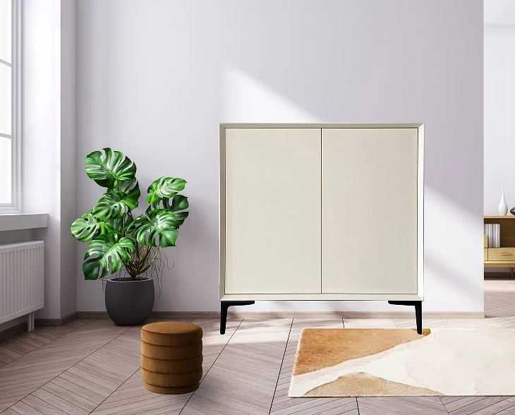 Simple Modern Luxurious Small Cabinet with Drawer Living Room Dining Side Cabinet