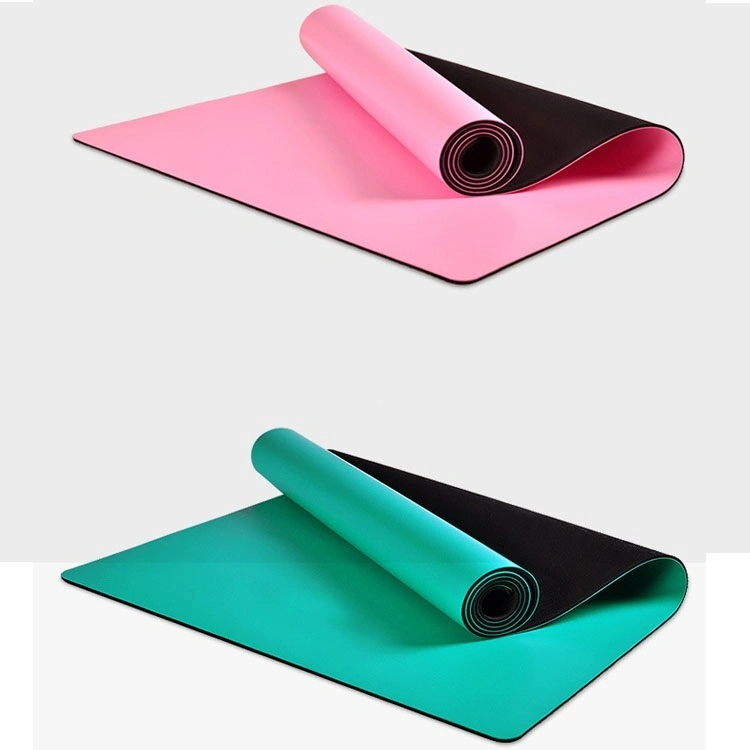 Portable Eco Friendly Custom Printing Logo Anti Slip Folding Travel 4 mm Gym Pilates Fitness Exercise Natural Rubber PU Yoga Mat