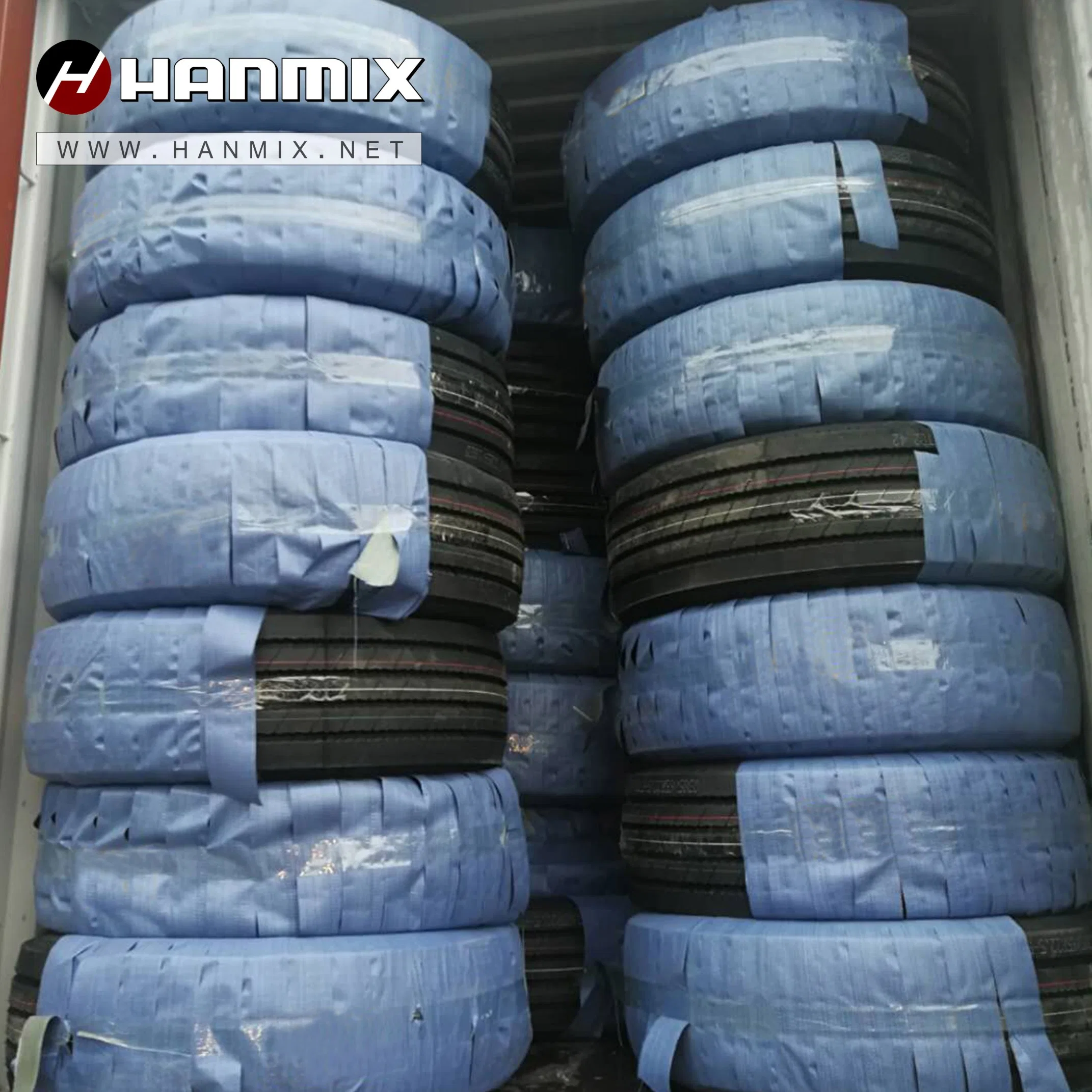 Hanmix Truck &amp; Bus Tire Summer Winter All Steel Radial Tubeless Rubber Long Haul Highway Standard Road Heavy Duty Truck Bus Trailer TBR Tyre 385/65r22.5