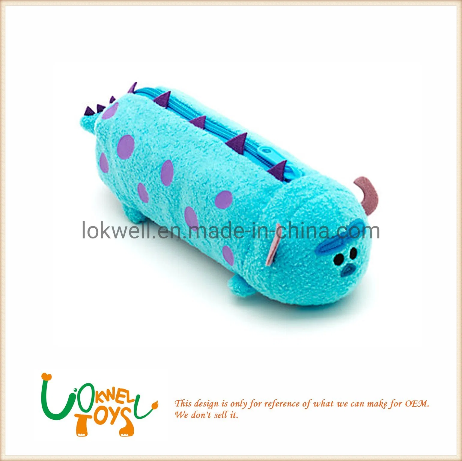 Soft Animal Bag Kids Educational Plush Pencil Case