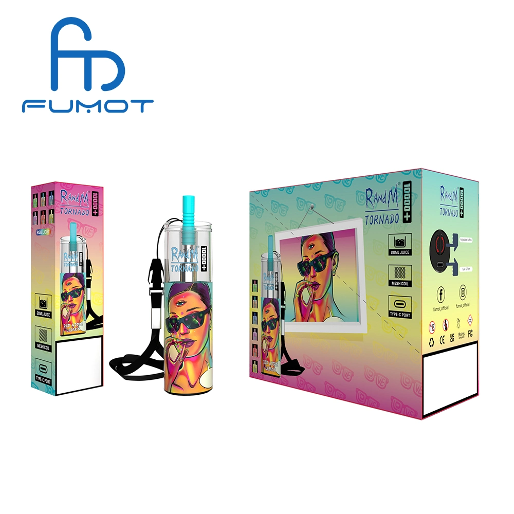 10K+ Puffs Randm Tornado 10000 plus Wholesale/Supplier Ecog rechargeable à usage unique Bar à feuilletée Vape Egig portable Pod VAPE