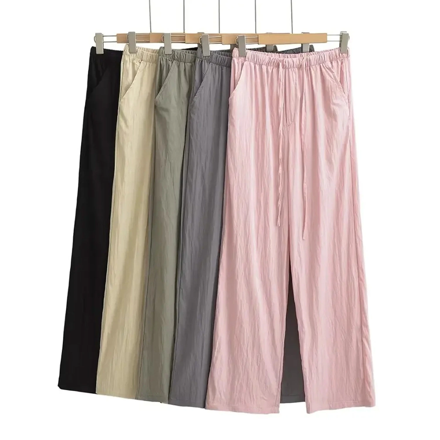 Women Summer Comfort Cool Loose Cotton Casual Lightweight Cargo Pants