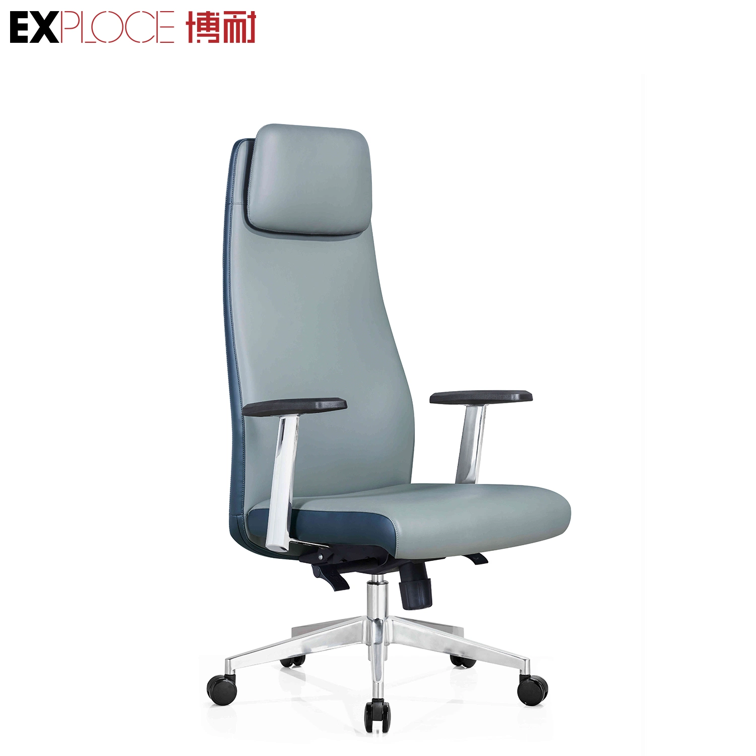 Foshan Bentwood Plywood Seat Tall Leather Wooden Executive Conference Home Office Chairs Made in China Furniture