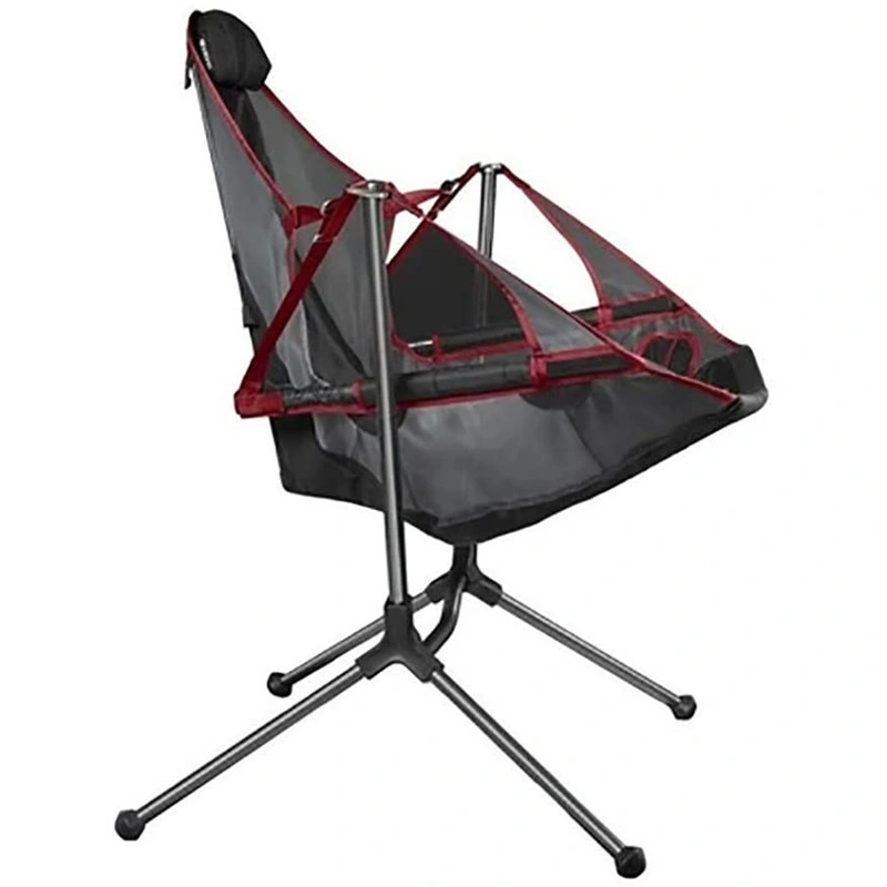 Duradero portátil plegable transpirable cómodo Swing Chair, Camping silla de servicio pesado para exteriores