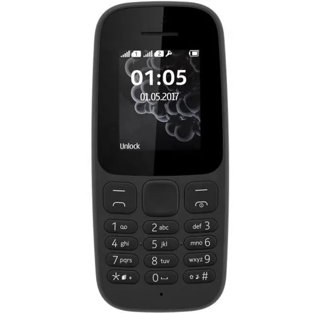 Original Gratis Versand für Nokia 105 (2017) Dual SIM Original Fabrik Entsperrt Super Günstige Best Classic Bar Alte Handy Telefon