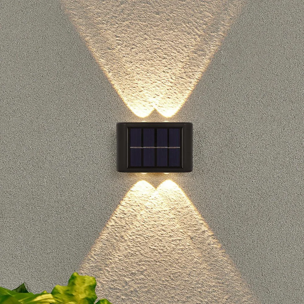 Outdoor Wasserdicht auf und ab Leuchtende Beleuchtung Wandleuchte LED Solarlicht