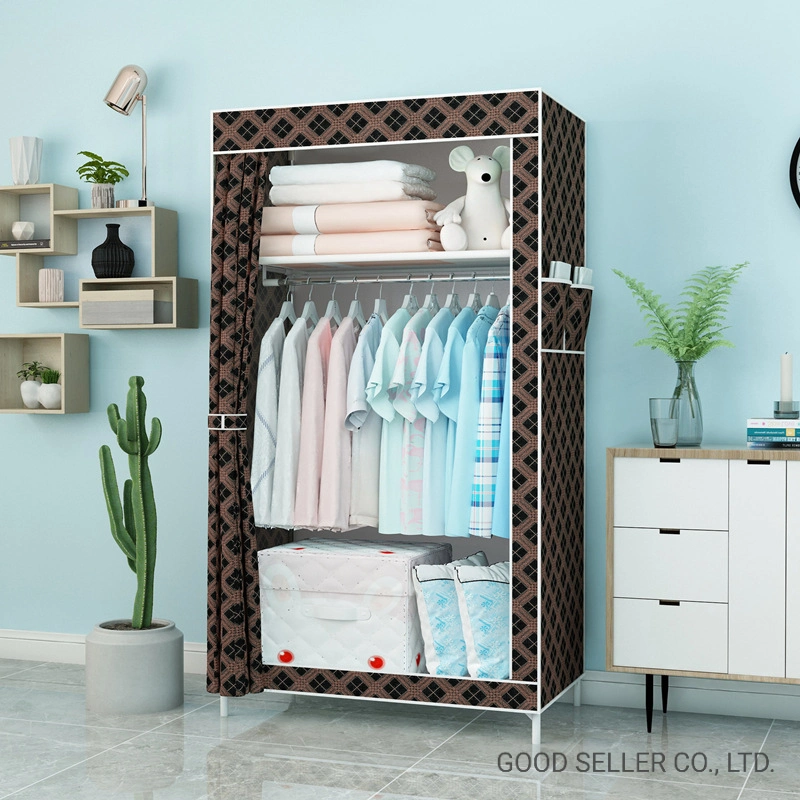 Wholesale/Supplier DIY Non-Woven Fabric Adjustable Clothes Garment Storage Organizer Rack Closet