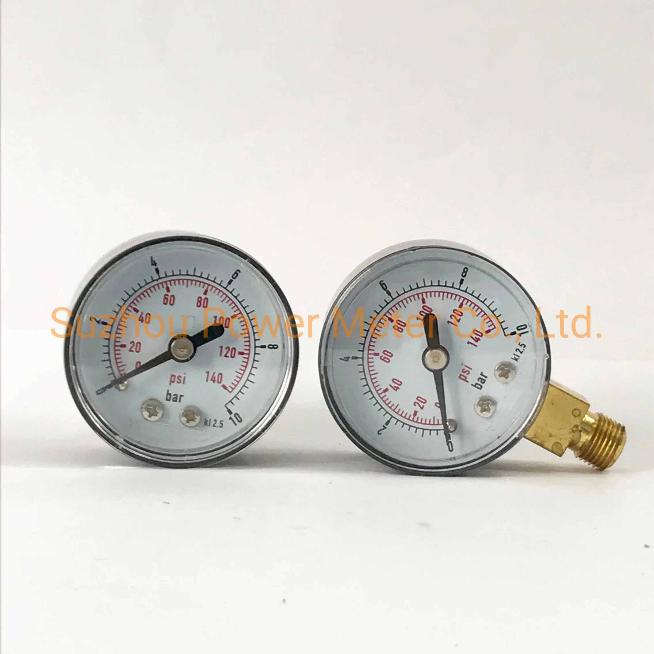 Manómetro indicador de presión de 40mm 10 Bar 140psi NPT 1/8