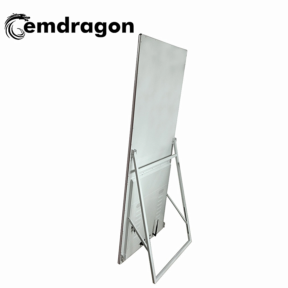 2019 New White Color 43 Inch Ultra Thin Portable Advertising Screen Floor Stand LCD Digital Signage