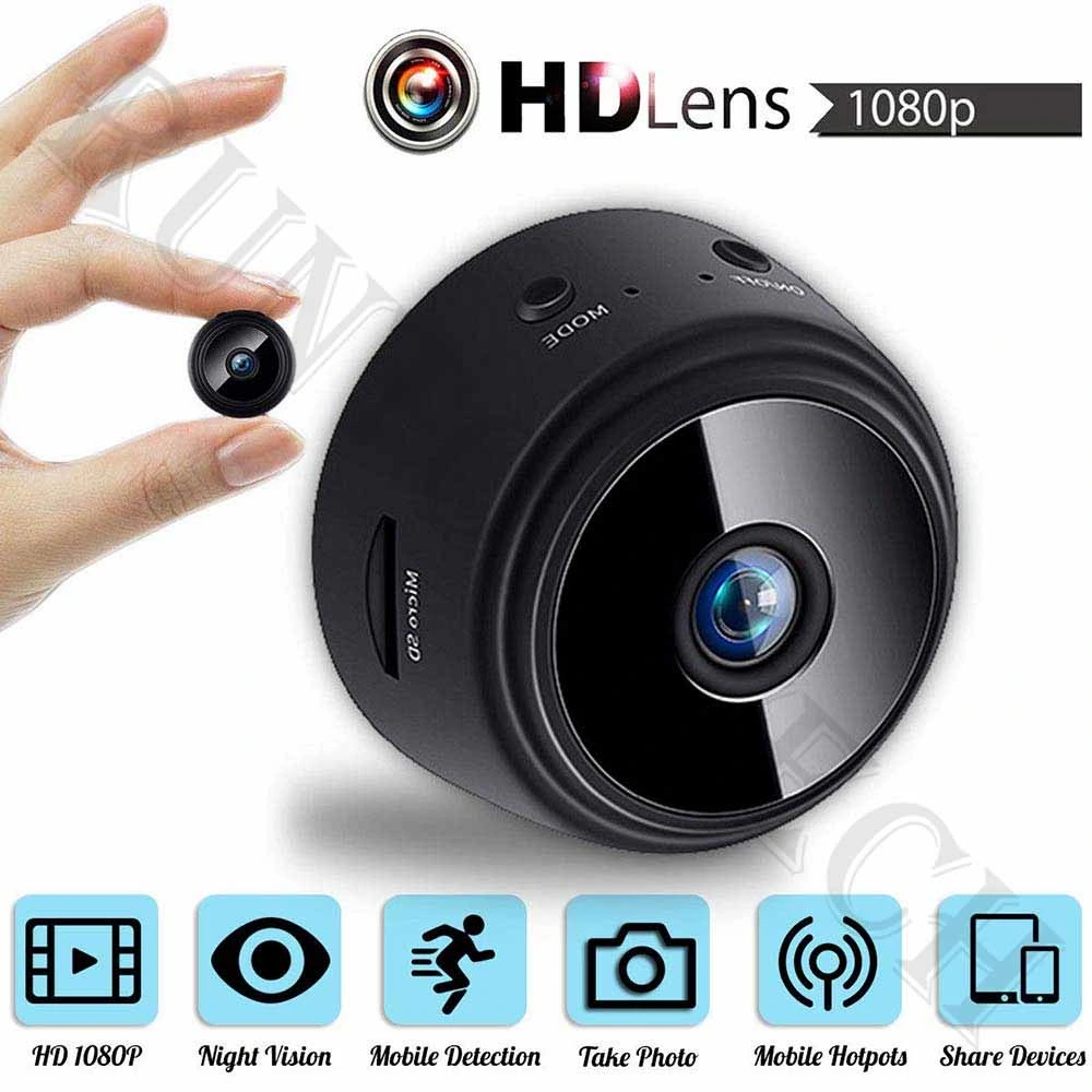 Sécurité à domicile WiFi Full HD Mini Caméra Nanny Baby Monitor A9