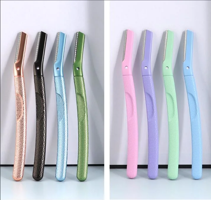 Yaeshii Augenbrauen Trimmer Portable Rasiermesser Gerade Griff Austauschbare Klingen Rasur Haare