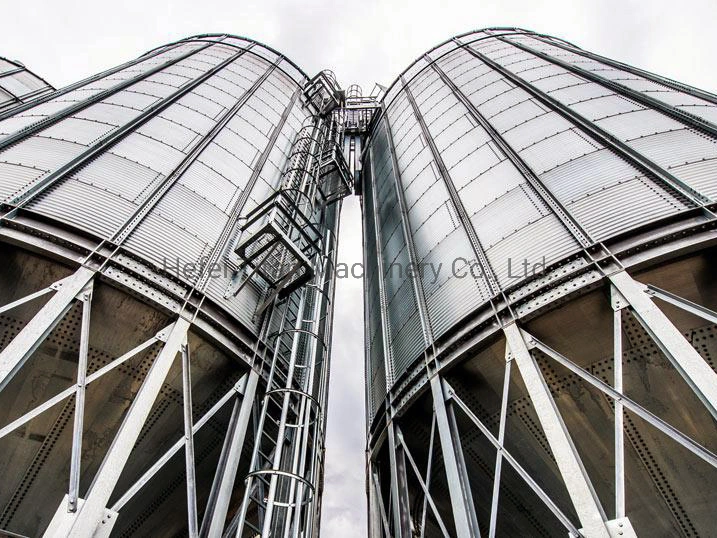 Galvanizado Silo de grano de acero inoxidable para almacenamiento de palas