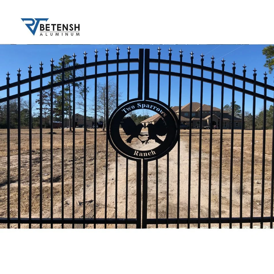 New Modern Design Free Simple Decorative Grill Design Sliding Aluminum Gate/Swing Double/Single Main Metal Aluminum/Iron/Steel Driveway Gate for House/Villa