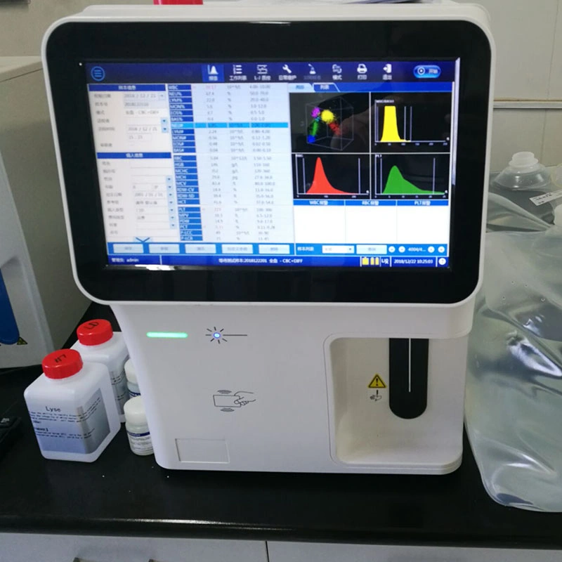 Analyseur d'hématologie Biobase entièrement automatique PET humain vétérinaire utilisé Analyseur d'hématologie pour DIV