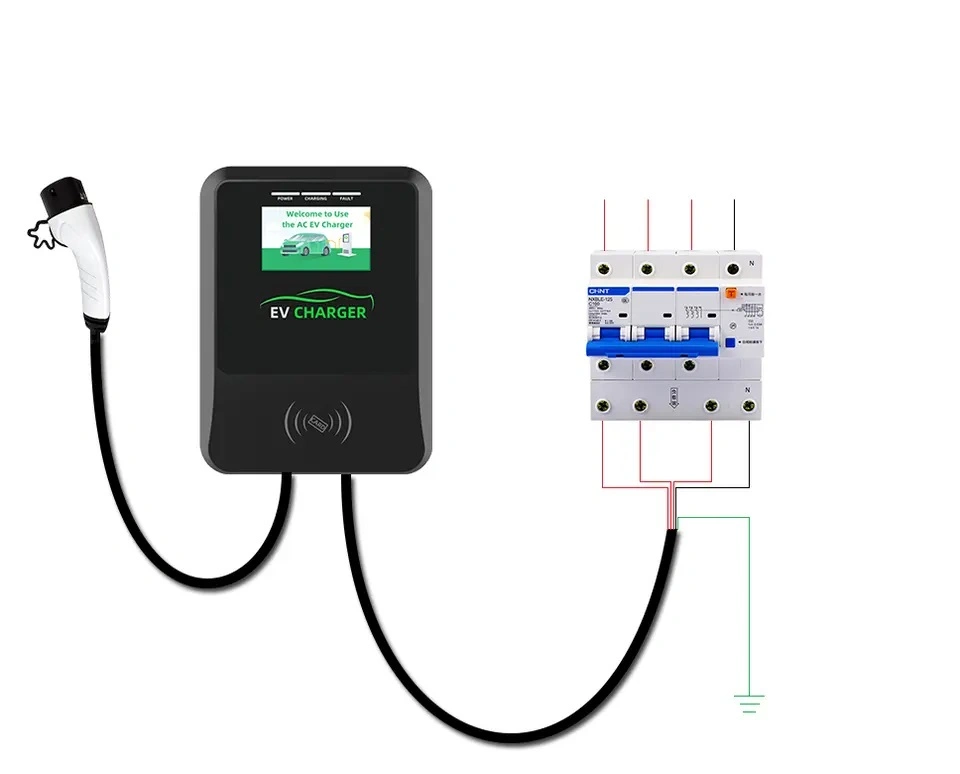 Home Smart Electric Vehicle (EV) Charger up to 32AMP, 380V, Indoor/Outdoor Car Charging Station